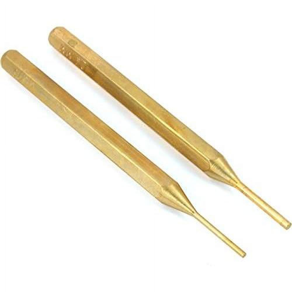 2 Brass Pin Punches Gunsmith Non Sparking Punch Tool