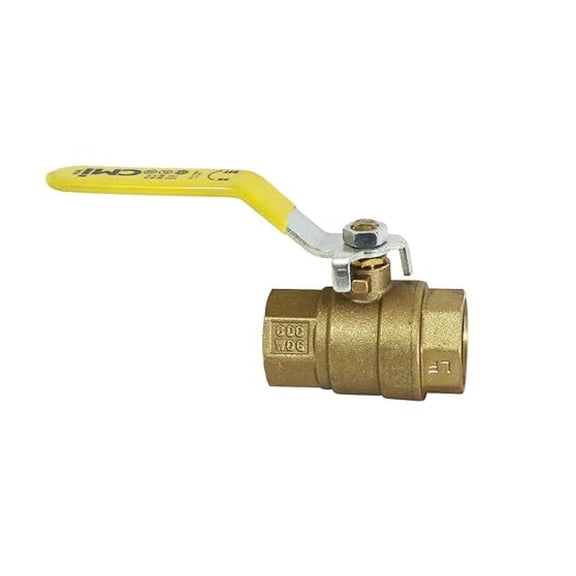 2" Brass ball female threaded full port irrigation water with mechanical handle hot cold pipes csa approved home pool use
