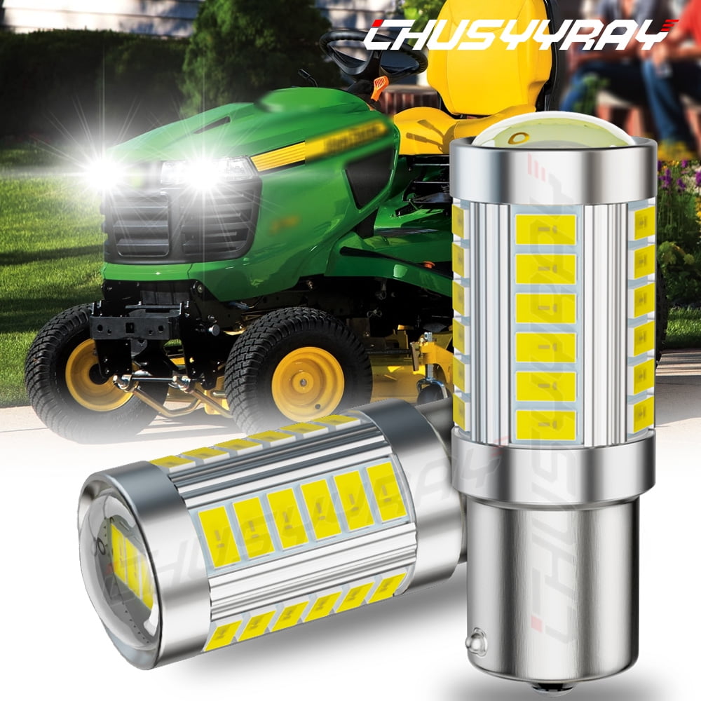 2 Lampadine LED Brite Per Rasaerba Husqvarna, 12V, 1156 BA15S, 15SMD, Sostituzione Diretta, Con Garanzia 1 Anno