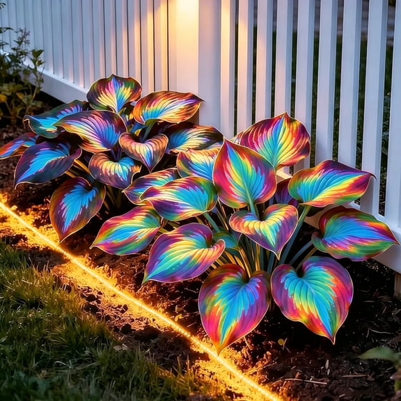 2 Brilliant Rainbow Hosta Roots-Low Maintenance, EasyGrow for Garden Beds,Borders,Plant Pots & Planters