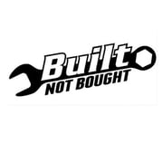 2 Built Not Bought JDM Vinyl Decal Hellaflush Car Window Stickers illest BLACK
