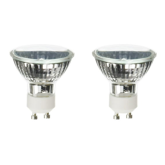 (2)-Bulbs 20 Watt GU10 Base 20Watts BAB 120V Flood Light Bulb 120-Volts 20W Lamps