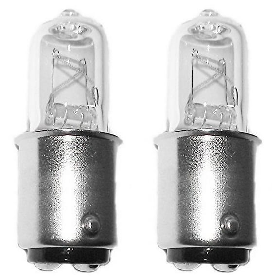 2-Bulbs Anyray A1772Y 35 Watt JD Type BA15D 35W DC Bayonet Base T4 Halogen Light Bulb, CLEAR 35Watts