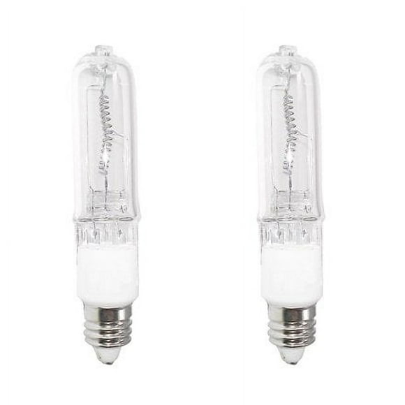 2-Bulbs Anyray A1808Y JD 250 Watt E11 250W Mini-Candelabra T4 Halogen Light Bulb, CLEAR 250Watts, Dimmable Bulbs