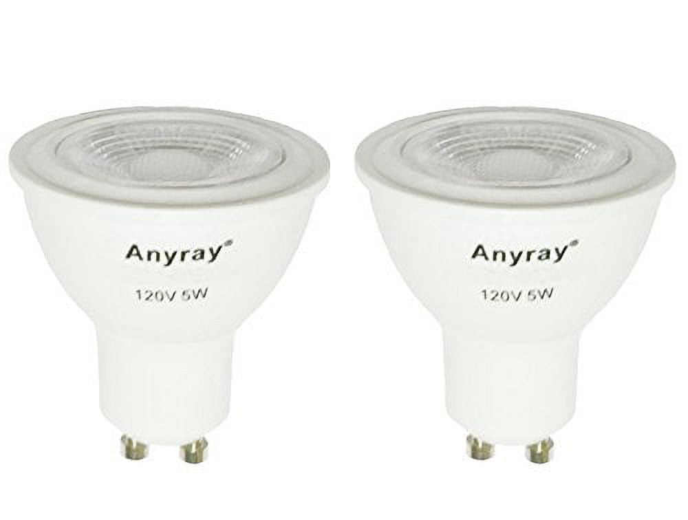 Anyray 35W GU10 LED Light Bulb - 120V Dimmable, 2700K Warm White, 2500 Hour Life - 1 Bulb