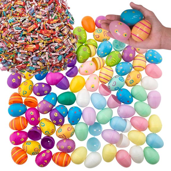 1864 Pc. Mega Plastic Easter Egg & Candy Filler Kit for Easter Celebrations