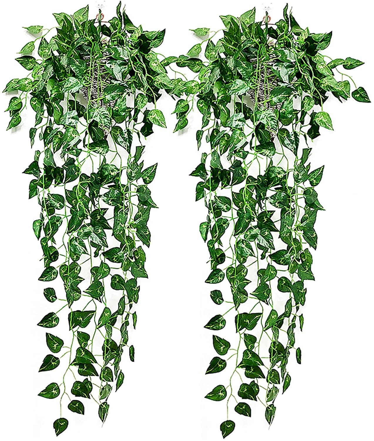 2 Bunch Artificial Silk Ivy Leaf Garland Plant 90cm Vine Fake Foliage