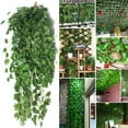 thumbnail image 1 of 2 Bunch Fake Vines Fake Ivy Leaves Artificial Ivy, Ivy Garland Greenery Vines for Bedroom Decor, Room Wall Decor, 1 of 8