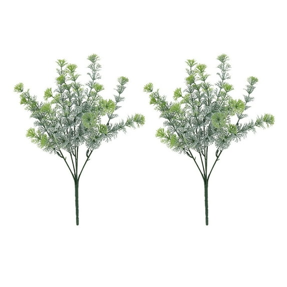 2 Bundles Greenery Stems, Artificial Flowers Bulk for Wedding Centerpieces, Farmhouse Home Decor, Realistic Simulated Floral Stems for Indoor Outdoor DIY Arrangements