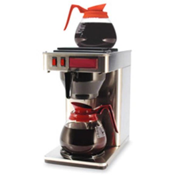 2-Burner Coffeemaker- 10in.x12in.x22in.- 3 Prong Cord- Stainless ST
