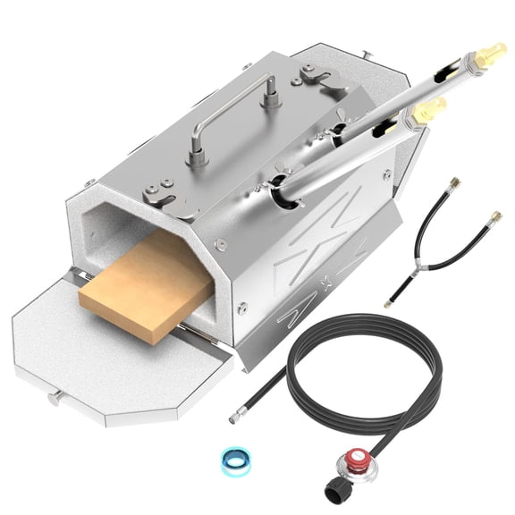 2 Burner Gas Propane Forge Double Doors,Portable Equipment,Knife Making(Stainless Steel) Blacksmithing Farrier Tool,Gas Welding Kits, Forge Kit