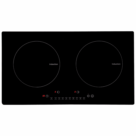 2 Burner Induction Cooktop 24 Inch, 1800W Electric Stove Top Built-in, LED Touch Control Panel, 9 Heat Settings, Child Lock & Overheat Protection