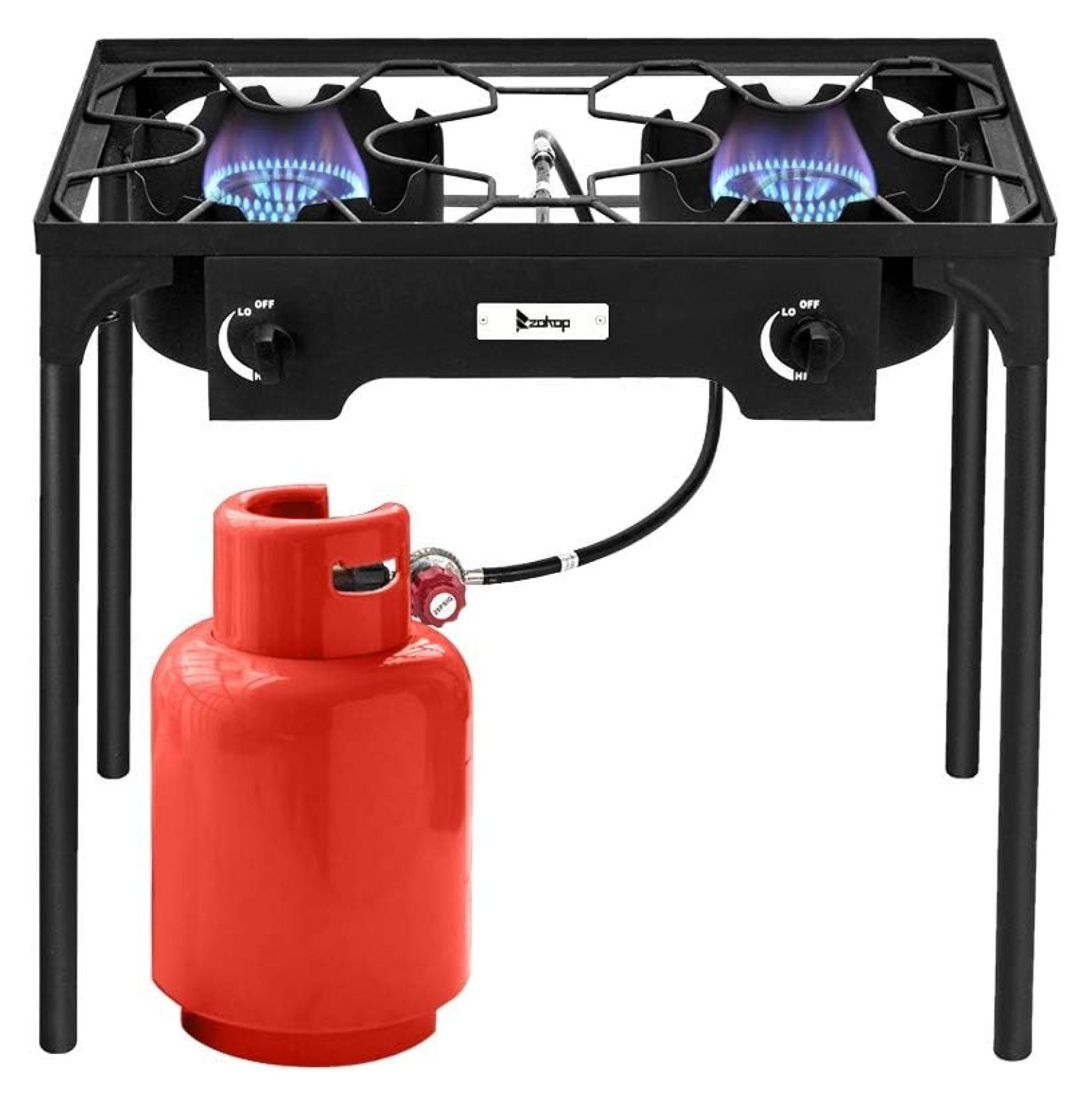 2 Burner Outdoor Portable Propane Gas Burners for Camping Cooking