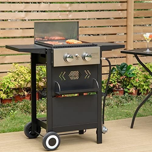 Small Gas Grill For Balcony 2-Burner Propane Gas BBQ Grill With