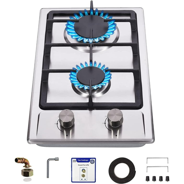 dual fuel gas burner hob