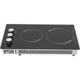 thumbnail image 1 of 2 Burners Electric Cooktop, 20 Inch 110V 1700W Electric Ceramic Cooktop Built-in Electric Stove Top with 5 Power Levels and Kid Safety Lock and Timer (No Plug), 1 of 9
