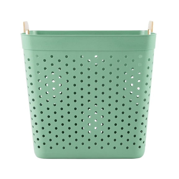 2 Bushel Flex Rectangle Laundry Basket Collapsible Plastic Storage Basket Sage Green