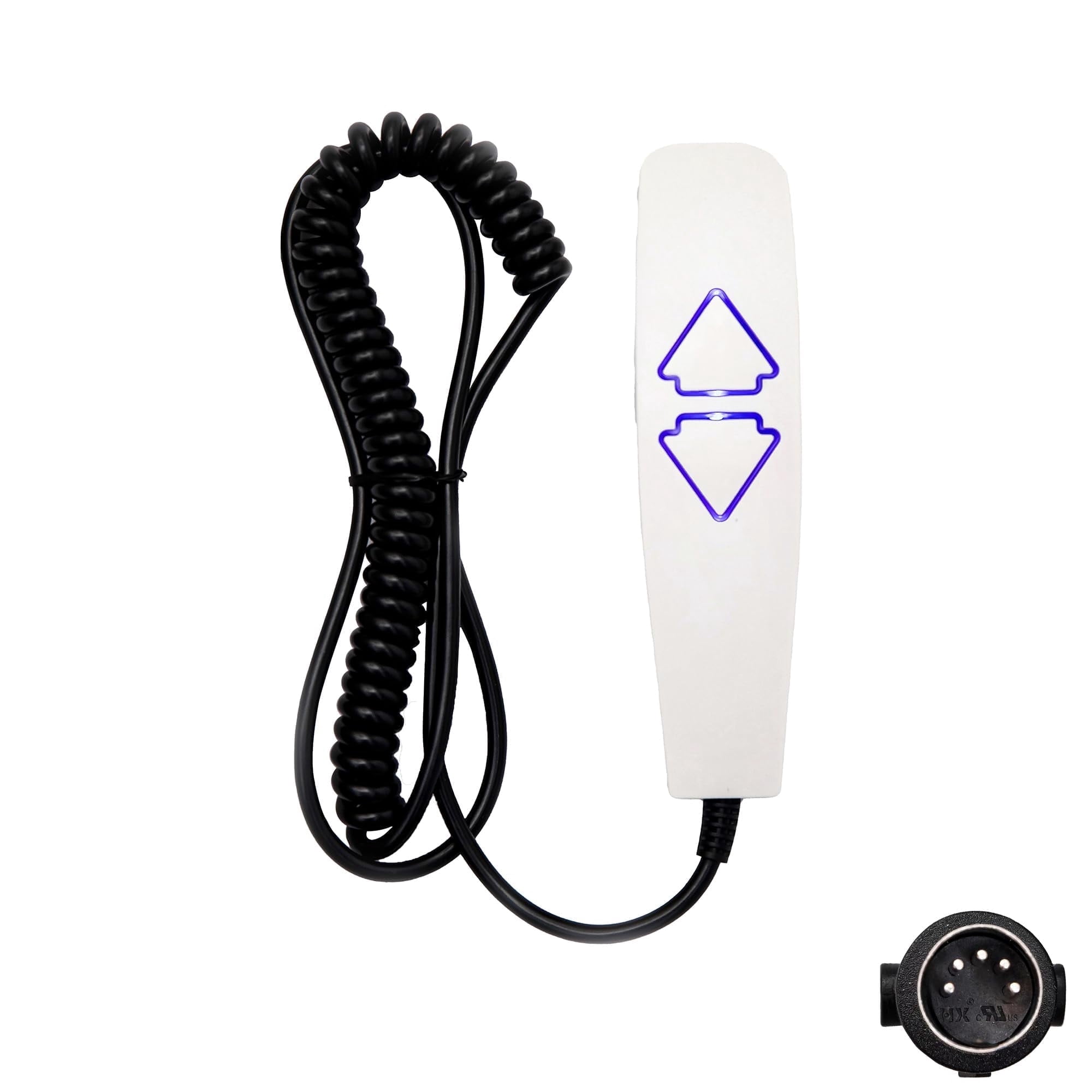 2 Button 5 Pin Remote Hand Control with USB and Backlight for Lift Chair Power Recliner