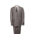 thumbnail image 1 of 2 Button Front Closure Interior Pick Stitching Boys Suits  Dark Tan - 6, 1 of 1
