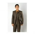 thumbnail image 1 of 2 Button Front Closure Interior Pick Stitching Boys Suits  Olive - 20, 1 of 1