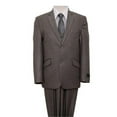 thumbnail image 1 of 2 Button Front Closure Slanted Pockets Boys Suits  Silver - 16, 1 of 1