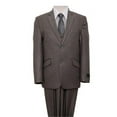 thumbnail image 1 of 2 Button Front Closure Slanted Pockets Boys Suits  Silver - 8, 1 of 1