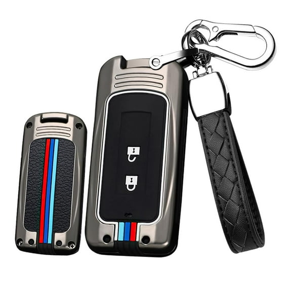 2 Button Key Fob Cover for Mitsubishi Outlander Sport Eclipse Cross ASX Mirage RVR Lancer Fortis Ex Smart Key Cover for Mitsubishi Keyless Entry Remote Shell Accessories-A Keychain