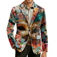 thumbnail image 1 of 2-Button Mens Mardi Gras Suit Blazer, 1 of 5