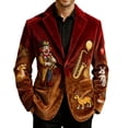 thumbnail image 1 of 2-Button Mens Mardi Gras Suit Blazer, 1 of 3