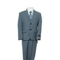 thumbnail image 1 of 2 Button Vested Notch Lapel Boys Suits  Nile Green - 5, 1 of 1