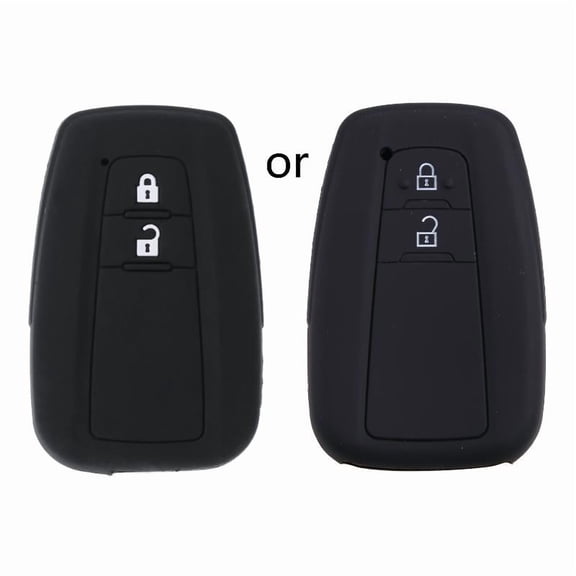 2 Buttons Silicone Car for Key Fob for Case Cover Holder For CHR C-HR 2017 Priu
