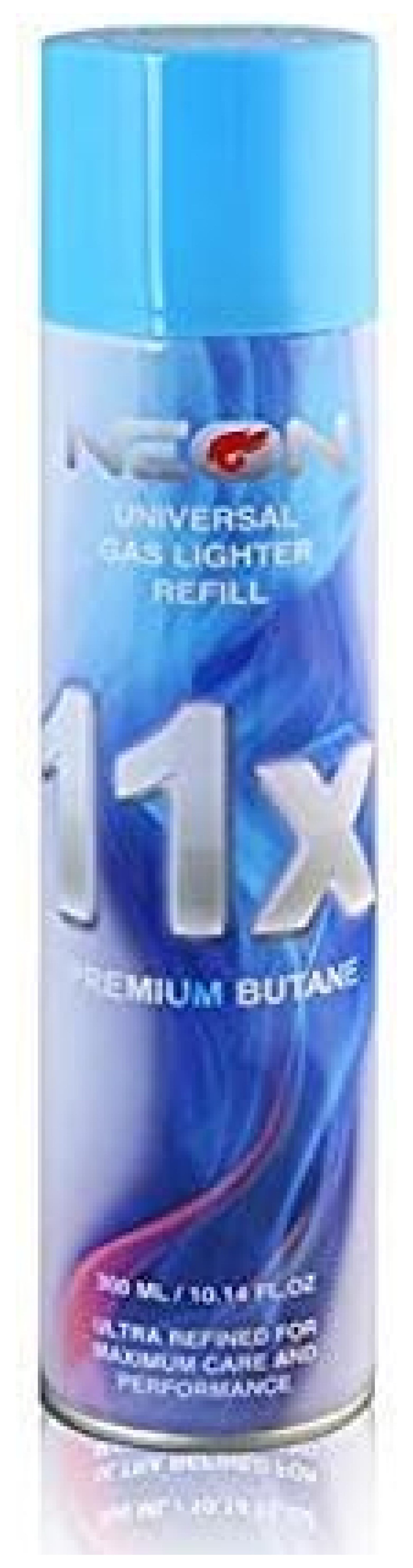 2 CAN of NEON 11X Butane Fuel Lighter Refill Gas