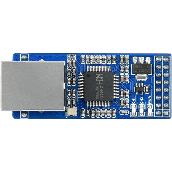 2-CH UART to Ethernet Converter Serial Port Transparent Transmission Module
