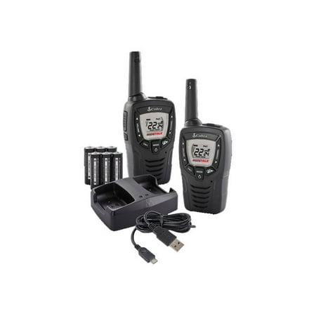 Cobra - 23-Mile, 22-Channel 2-Way Radios (Pair) - Black