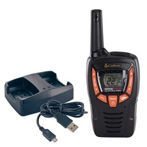 Cobra ACXT390 Walkie Talkies for Adults - Rechargeable, Lightweight, 22 Channels, 23-Mile Range Two-Way Radios with VOX (2-Pack)