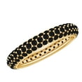 thumbnail image 1 of Rosec Jewels Certified Lab Grown Black Diamond Eternity Band for Women - Anniversary Ring - AAAA Quality - Ready to Gift, 10K Yellow Gold, US 7.00, 1 of 7