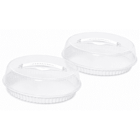 2 CT- Pie Container with Lid BPA Free Reusable Pie Carrier Set Clear Round Pastry Storage for Cakes Donuts Cookies Dessert Display and Food Storage Stackable Plastic Pie Holder with Secure Lid 10.39"