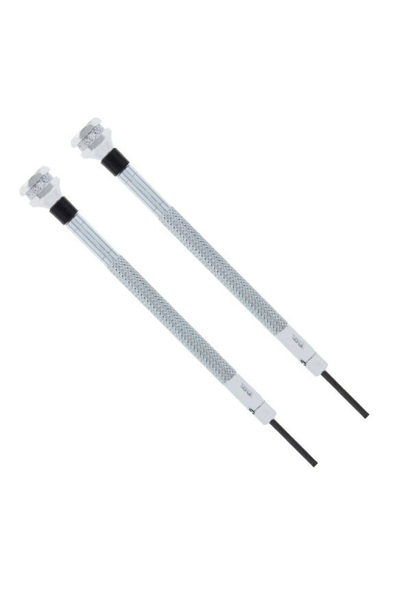 2 CUT-OUT SCREW DRIVER 1.60MM FOR LUM-TEC WATCH 2 PACK STAINLESS STEEL