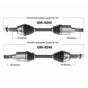 2 CV Drive Axle Shaft Fits Hummer H3, H3T 2006-10 Front Left & Right