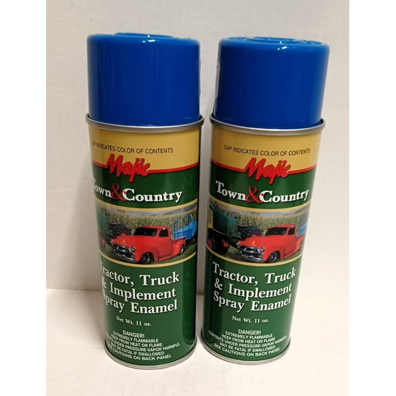 2 Cans Ford New Holland Tractor Vibrant Blue Spray Paint 2000 to current