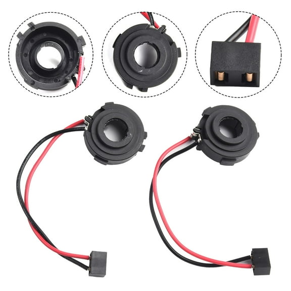 2* Car H7 LED Socket Adaptersfor Golf For MK6 For MK7 For Scirocco 2012 For Touran 2013 For PASSAT B7 Car Lights Base Parts