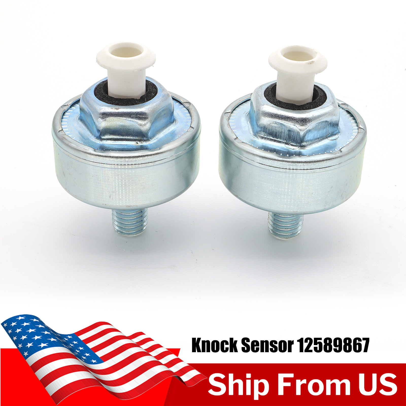 2× Car Knock Sensors Ignition Tools 12589867 for Chevy Suburban GMC