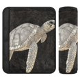 thumbnail image 1 of 2 Car Seat Belt Covers M Size 10*7.7 Inches Car Seat Belt Shoulder Pad Backpack Shoulder Pad Stroller Belt Cover Big Gray Turtle, 1 of 8