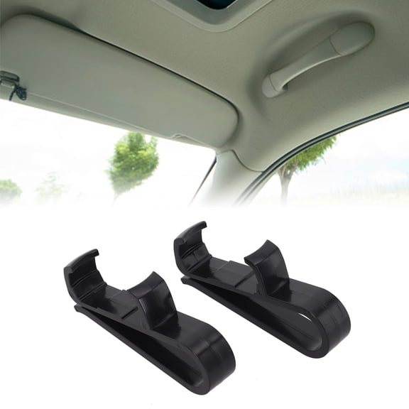 2* Car Visor Clip Car Sun Visor Mount Camera Clip Bezel Plastic Black/Deep Blue For Ooono For Codriver1 Car Interior Parts Black Black