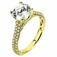 thumbnail image 1 of 2 Carat Brilliant Round Cut Diamond Engagement Ring, 1 of 4