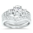thumbnail image 1 of LaRaso & Co 2 Carat CZ Wedding Engagement Bridal Ring Set for Women Size 11, 1 of 6