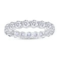 thumbnail image 1 of 2 Carat (Ctw) IGI Certified Round Cut Lab Grown Diamond Full Eternity Band Ring for Women | 14K Solid White Gold Anniversary Wedding Band Ring For Her Ring Size-5.5, 1 of 3