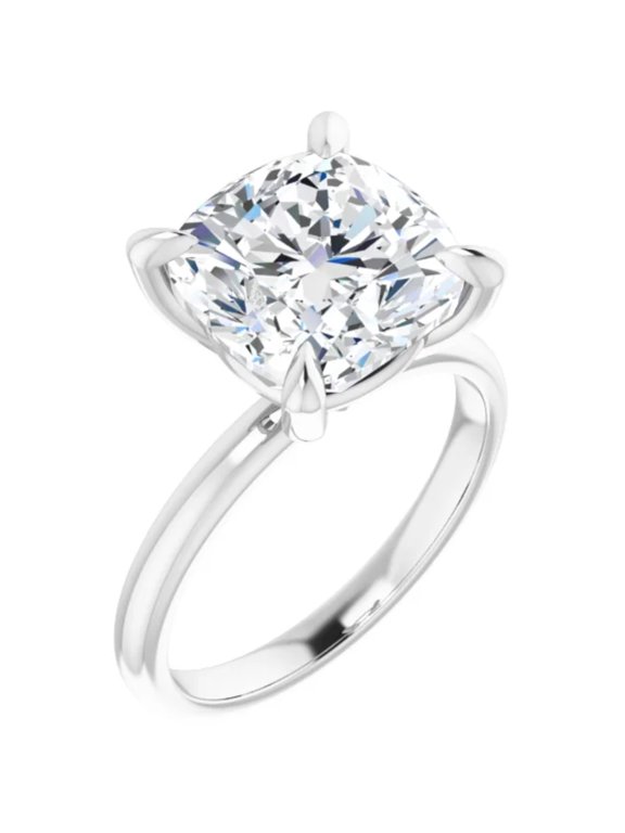 2 Carat Cushion Lab Grown Diamond Engagement Ring