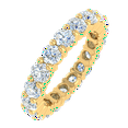 thumbnail image 1 of 2 Carat Diamond Eternity Wedding Band Ring in 14K Yellow Gold (Value Collection) (Ring Size 9) (SI1-SI2 Clarity), 1 of 4