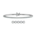 thumbnail image 1 of 2 Carat Diamond Tennis Bracelet in 10K White Gold (7 Inch), 1 of 3